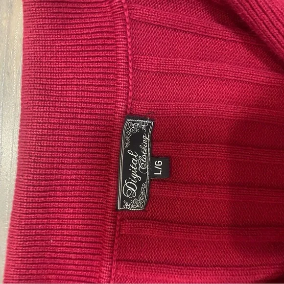 Iconic Y2K Red Cardigan With Collar And Buttons - Picture 3 of 6